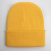 Solid Unisex Beanie Autumn Winter Wool Blends Soft Warm Knitted Cap Men Women SkullCap Hats Gorro Ski Caps 21 Colors Beanies