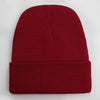 Solid Unisex Beanie Autumn Winter Wool Blends Soft Warm Knitted Cap Men Women SkullCap Hats Gorro Ski Caps 21 Colors Beanies