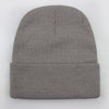 Solid Unisex Beanie Autumn Winter Wool Blends Soft Warm Knitted Cap Men Women SkullCap Hats Gorro Ski Caps 21 Colors Beanies