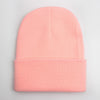 Solid Unisex Beanie Autumn Winter Wool Blends Soft Warm Knitted Cap Men Women SkullCap Hats Gorro Ski Caps 21 Colors Beanies
