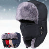 Russian Ushanka Sherpa Cossack Fur Warm Winter Ski Showerproof Bomber Hat With Pocket Warm Caps Hat