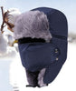 Russian Ushanka Sherpa Cossack Fur Warm Winter Ski Showerproof Bomber Hat With Pocket Warm Caps Hat