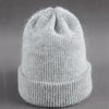 Women knitted Winter Hat female Warm Rabbit fluff beanie Girl Solid Bonnet femme Skullies beanies Soft Hats Women's Winter Caps