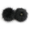 False Hairball Hat Ball Pom Pom Handmade DIY Artificial Wool Ball Wholesale Cap Accessories Faux Fox Fur PomPom With Buckle